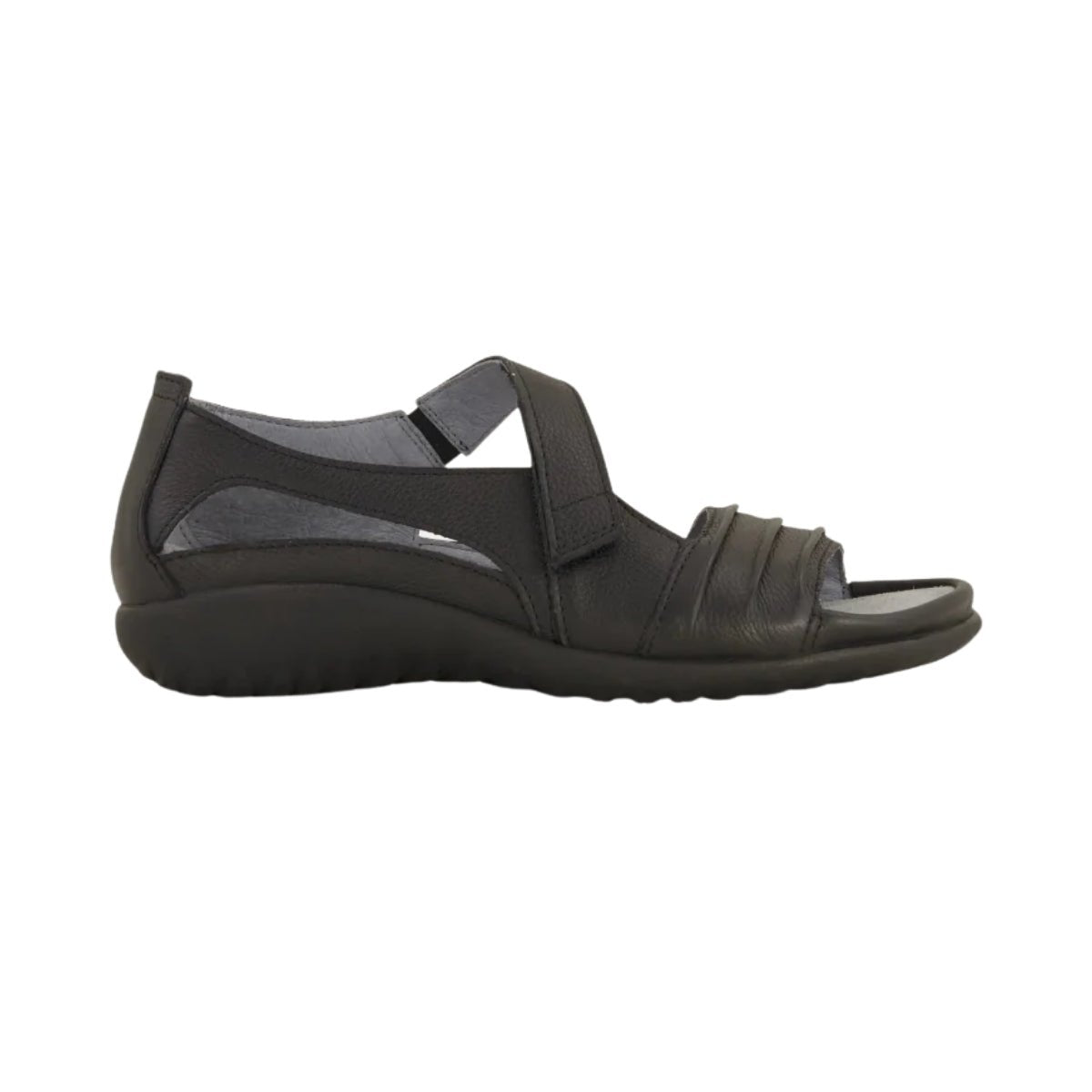 Papaki | Leather | Soft Black - sandals - Naot
