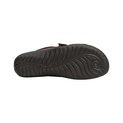 Papaki | Nubuck/Leather | Black/Cinnamon - sandals - Naot