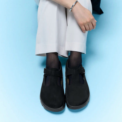 Paris Chunky | Suede | Black - shoe - Birkenstock