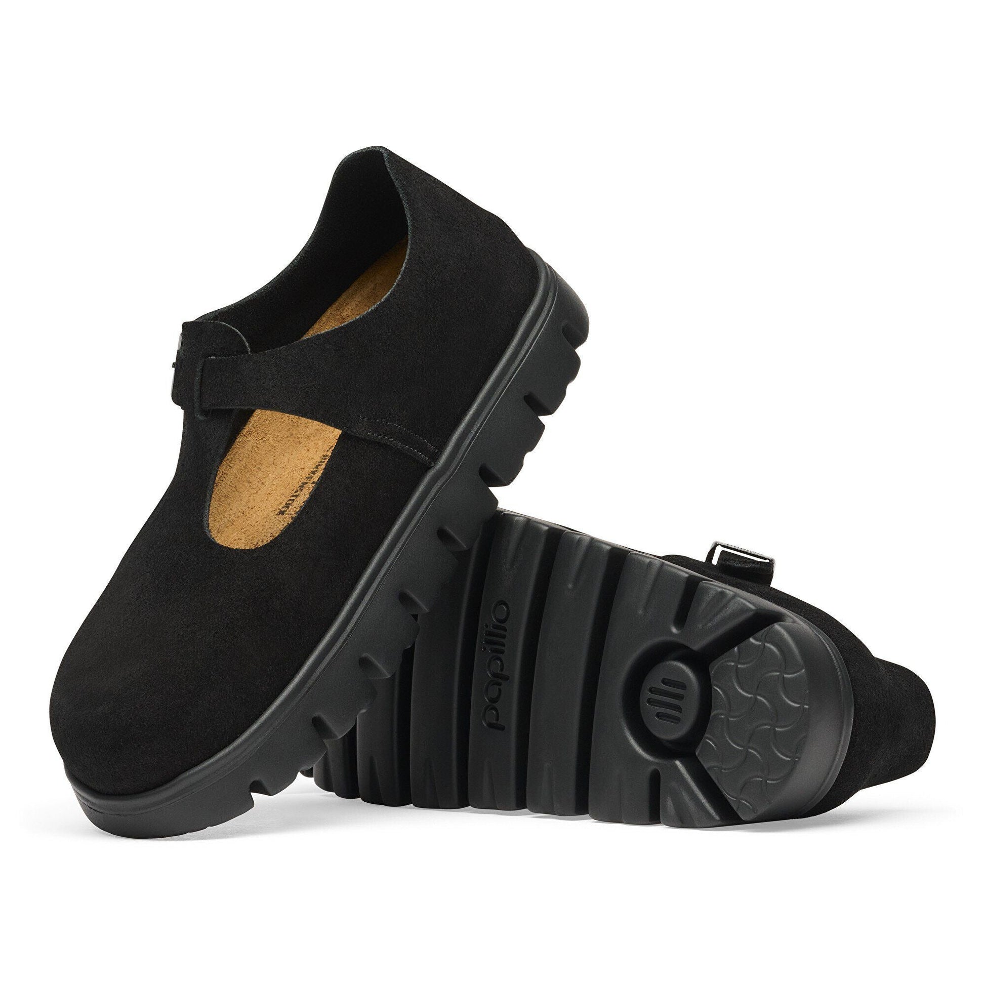 Paris Chunky | Suede | Black - shoe - Birkenstock