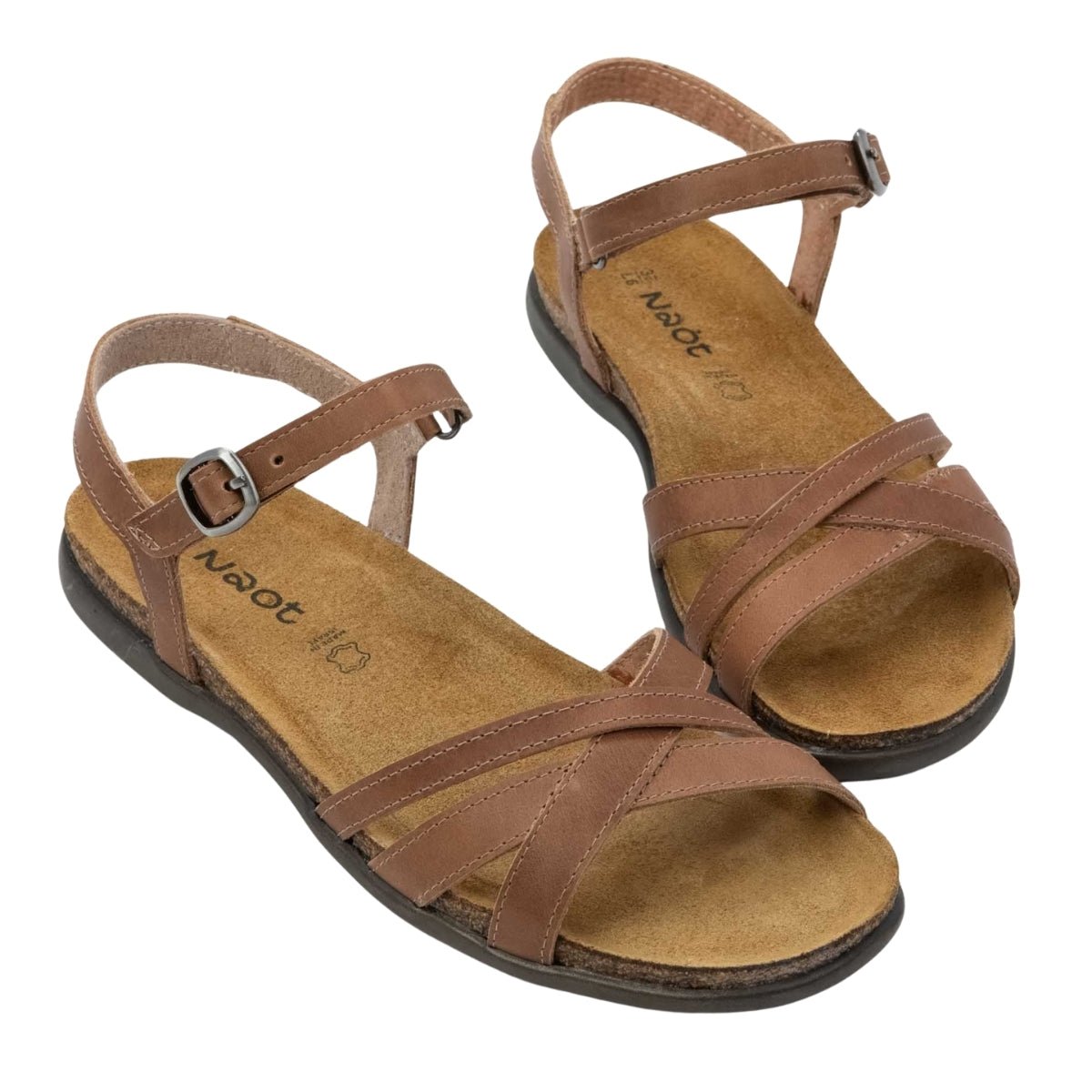 Patricia | Leather | Latte Brown - sandals - Naot