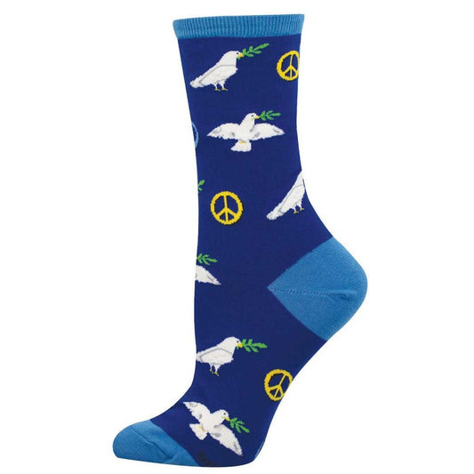 Peace Dove | Women | Navy - socks - Socksmith