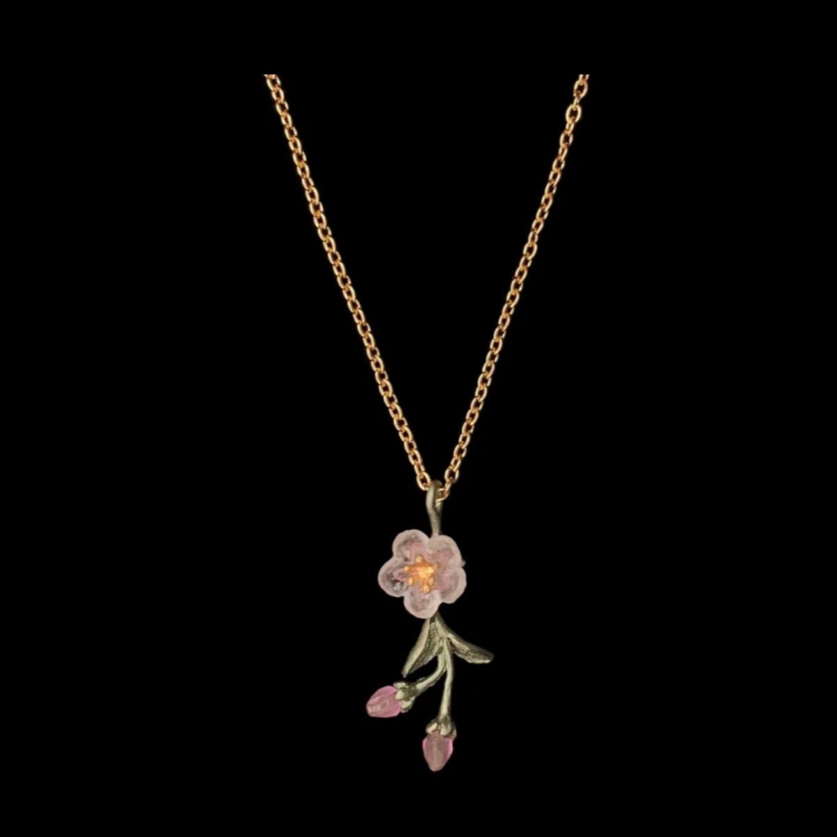 Peach Blossom Pendant Necklace - Jewelry - MICHAEL MICHAUD