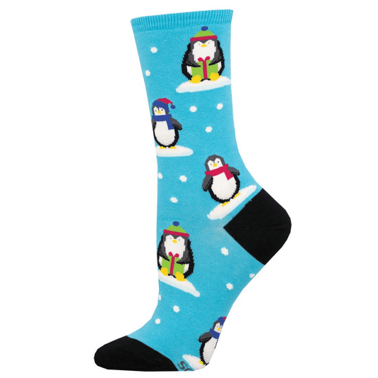 Penguins | Women | Blue - socks - Socksmith