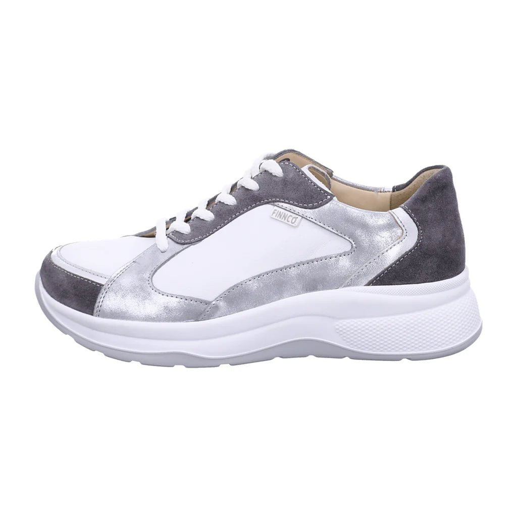 Piccadilly Trendline | Leather | White Silver - shoe - Finn Comfort
