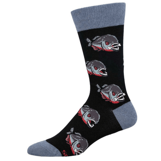 Piranha | Men | Black - Socks - Socksmith