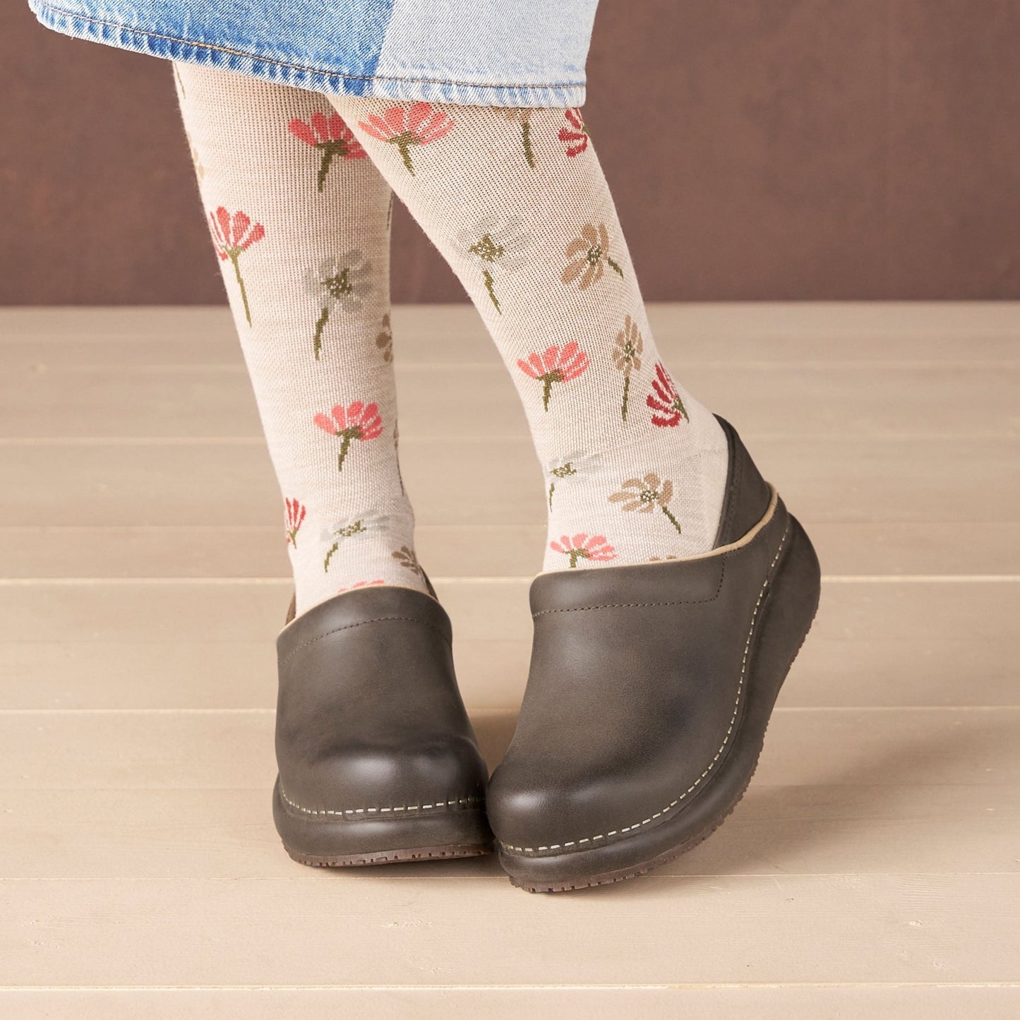 Platform Pro | Leather | Mushroom - clog - Dansko
