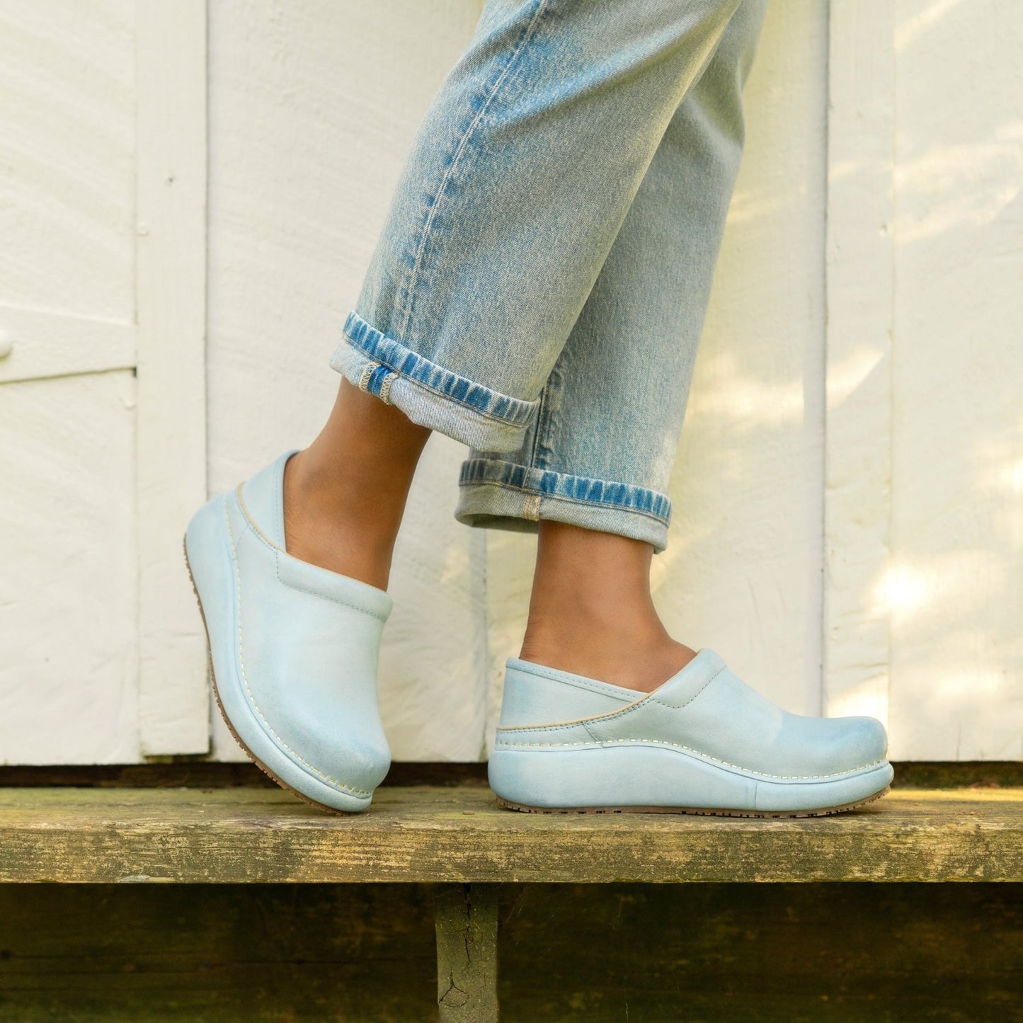 Platform Pro | Leather | Sky - clog - Dansko