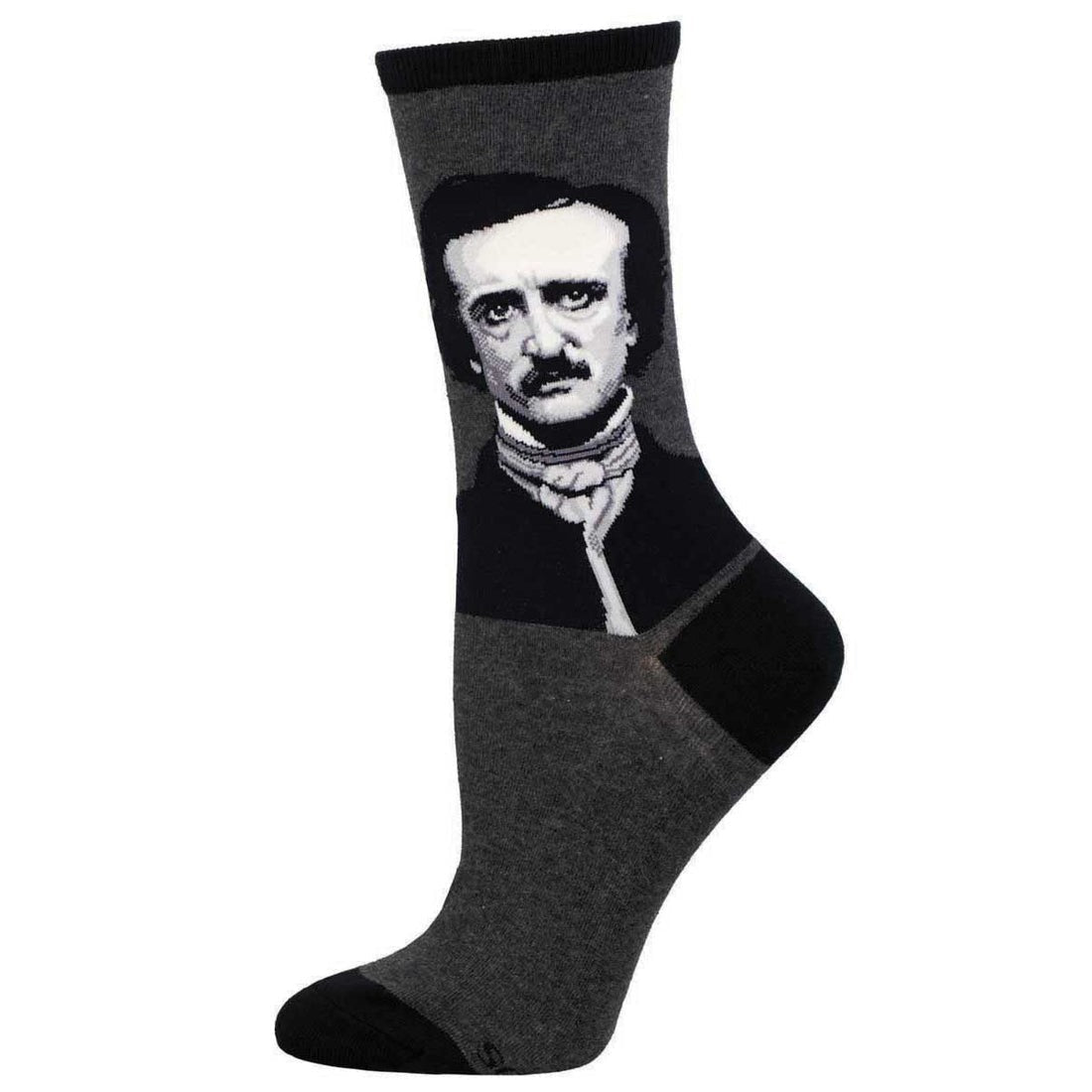 Poe | Women | Charcoal Heather - socks - Socksmith