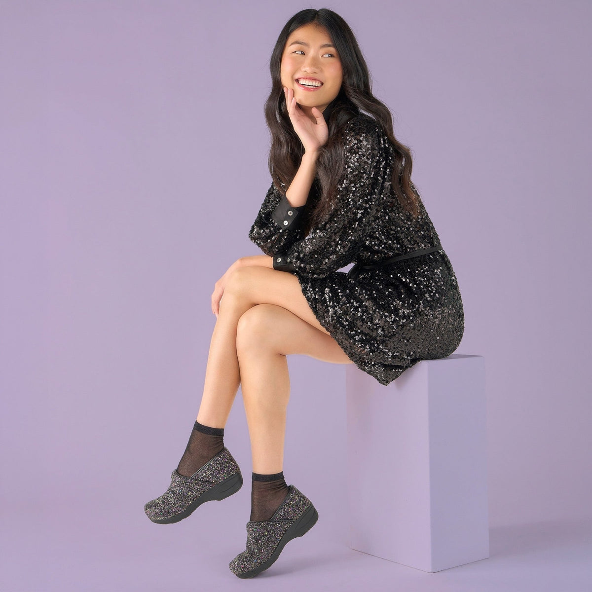 Pro XP 2.0 | Leather | Black Magic Glitter - clog - Dansko
