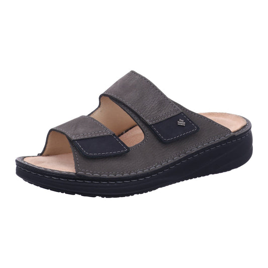 Psara Mellow Soft | Men | Gray/Schwartz - Sandals - Finn Comfort