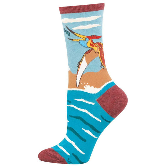 Pteranodon | Women | Blue - socks - Socksmith