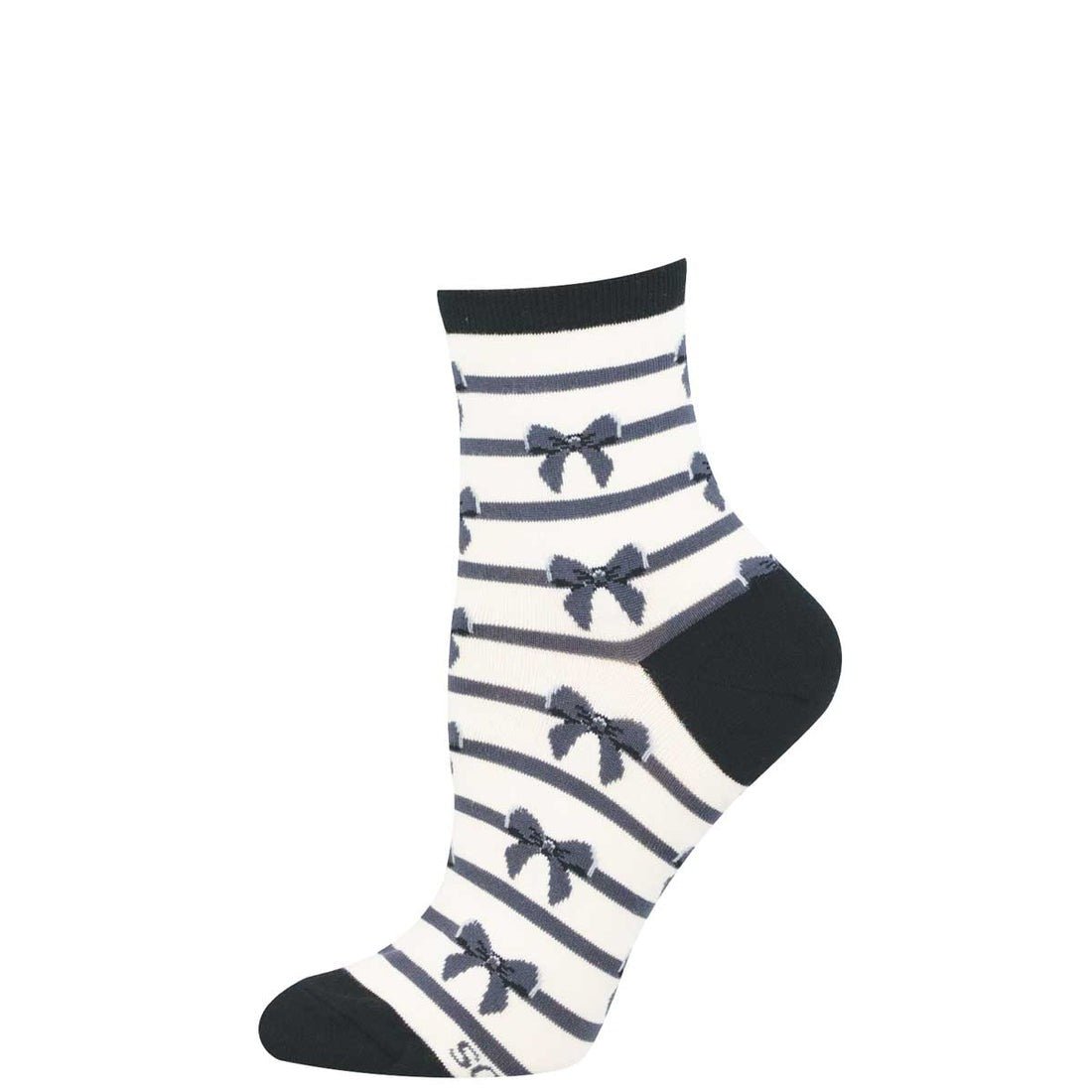 Put A Bow On It | Women | Ivory - socks - Socksmith