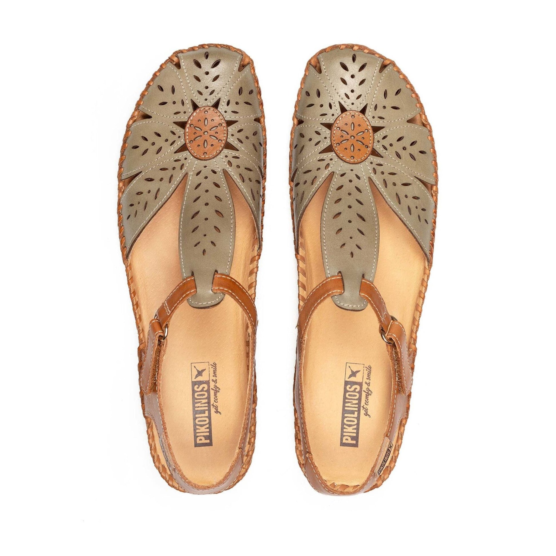 P.V. Laser Palm | Leather | Sage - Sandals - Pikolinos