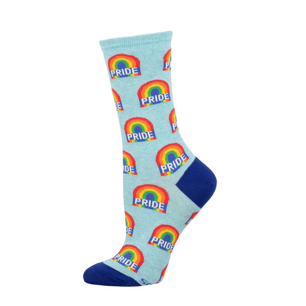 Rainbow Pride | Women | Blue Heather - Socks - Socksmith