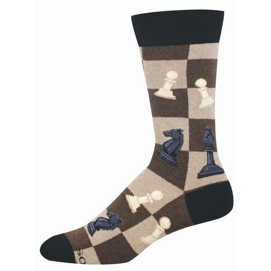 Reality Check | Men | Light Brown Heather - socks - Socksmith