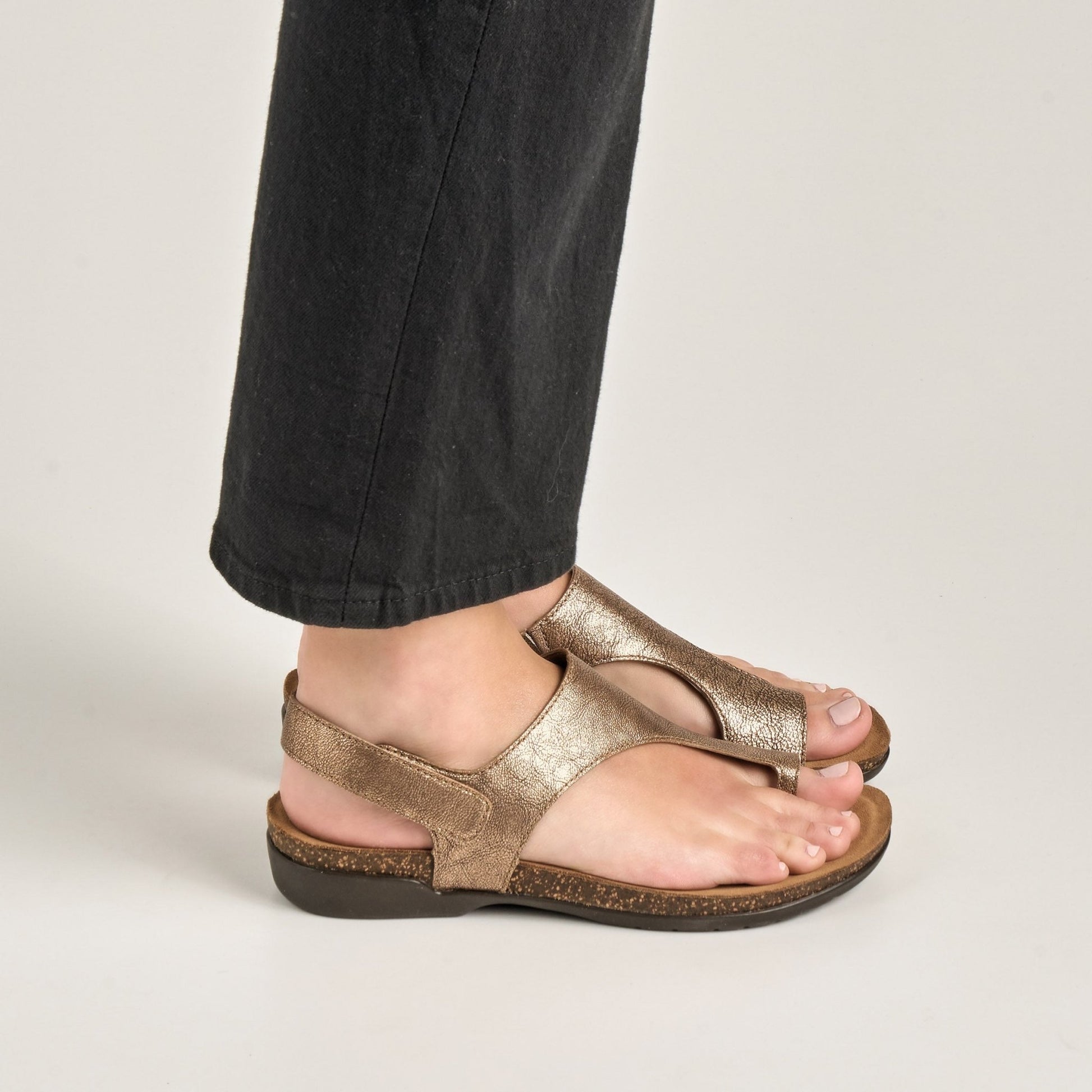 Reece | Metallic Leather | Bronze - sandals - Dansko