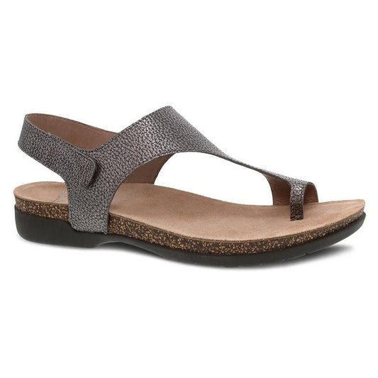 Reece | Metallic Leather | Pewter - Sandals - Dansko