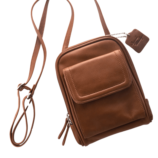 RFID Mini Organizer | Brandy - Bag - Osgoode Marley