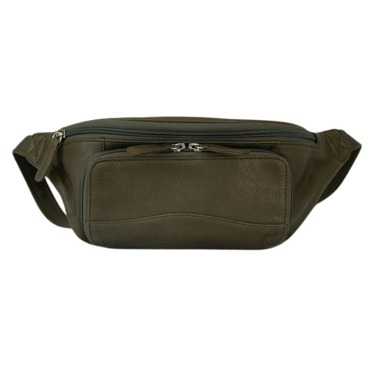 RFID Organizer Waistpack | Leather | Olive - Bag - Osgoode Marley