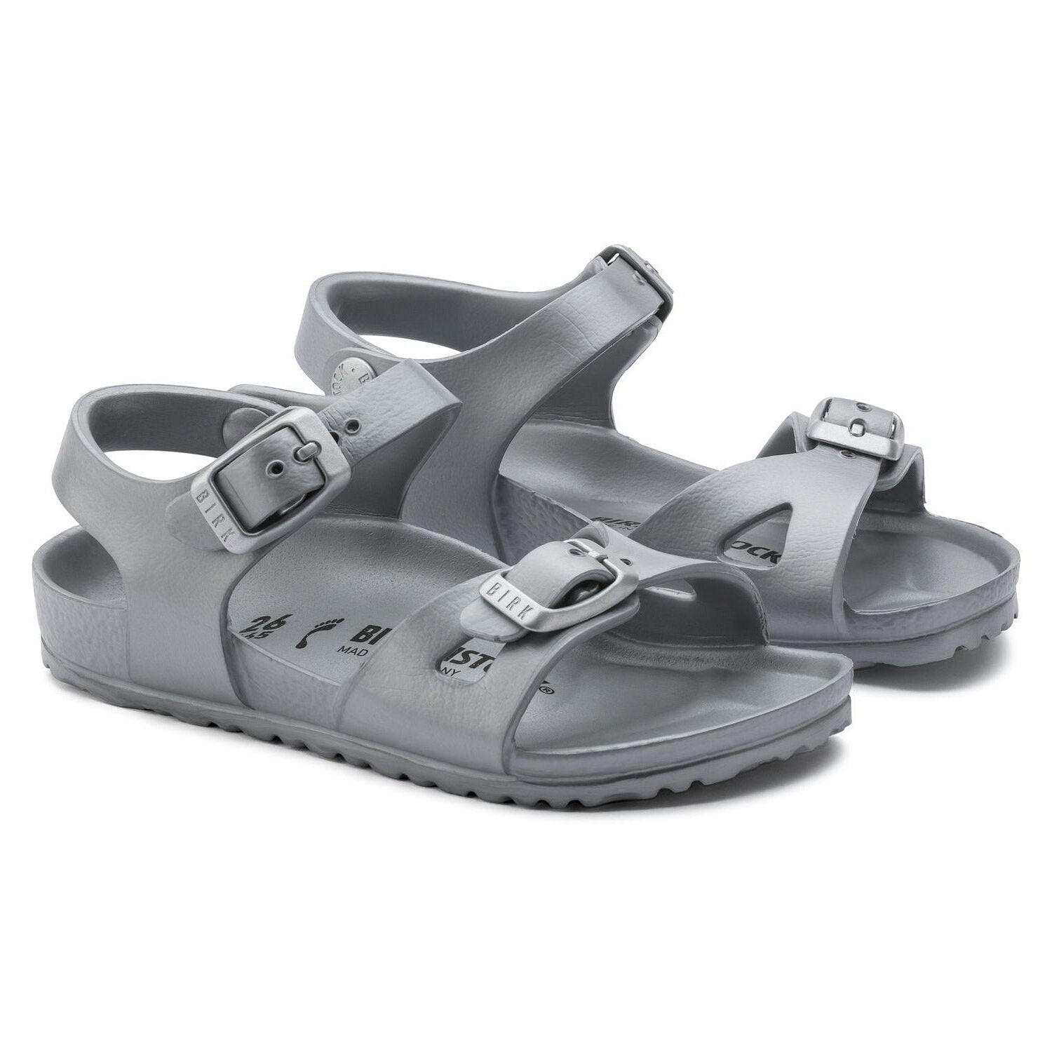 Rio | Kids | EVA | Metallic Silver - Sandals - Birkenstock