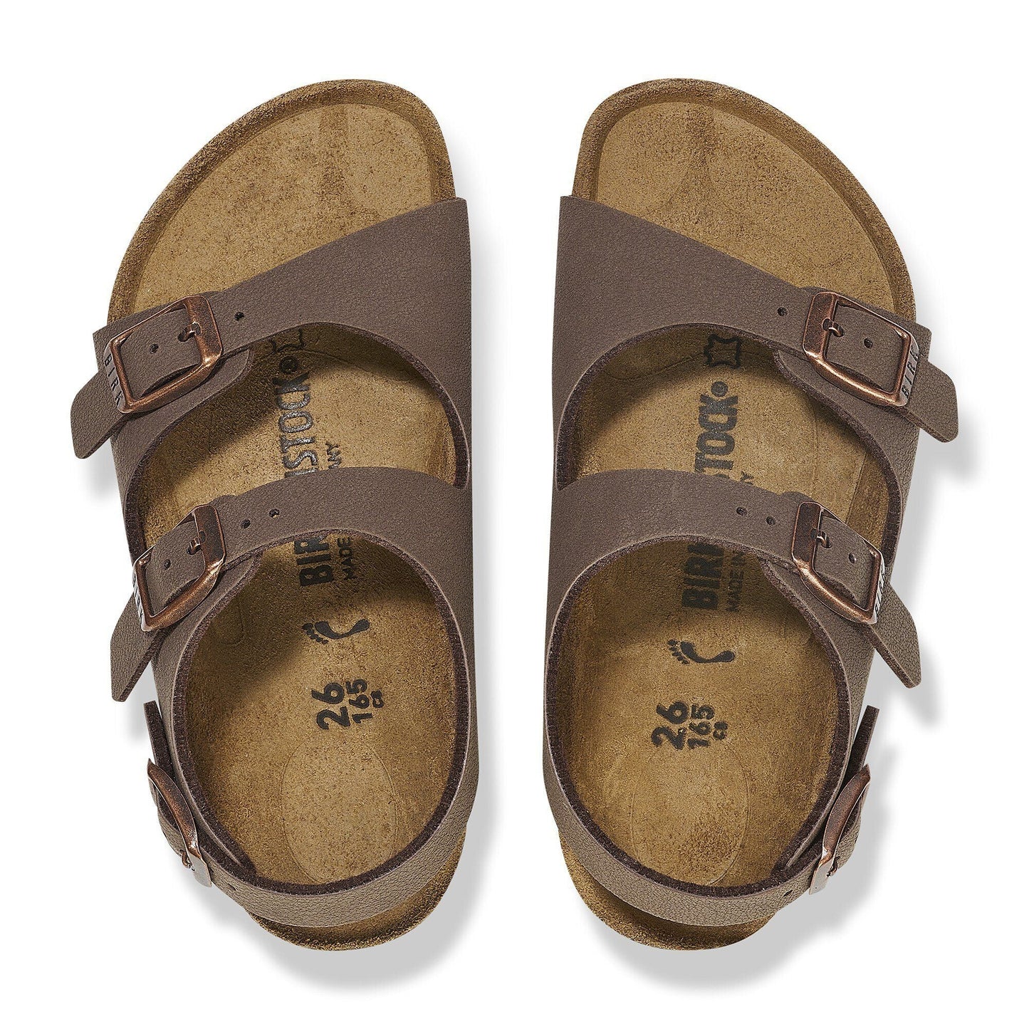 Roma | Kids | Birkibuc | Mocha - sandals - Birkenstock