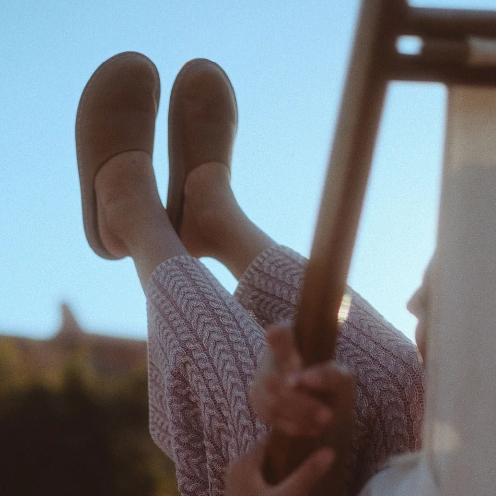 Roma | Leather | Cognac Brown - clog - VIBAe