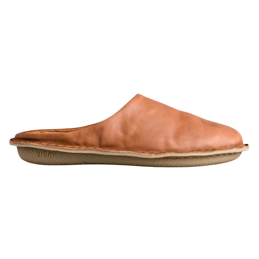 Roma | Leather | Cognac Brown - clog - VIBAe