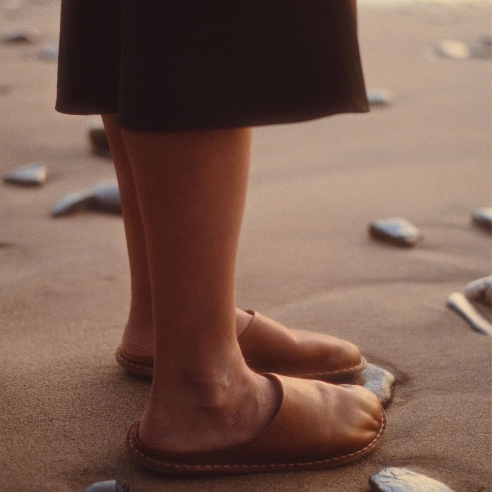 Roma | Leather | Cognac Brown - clog - VIBAe