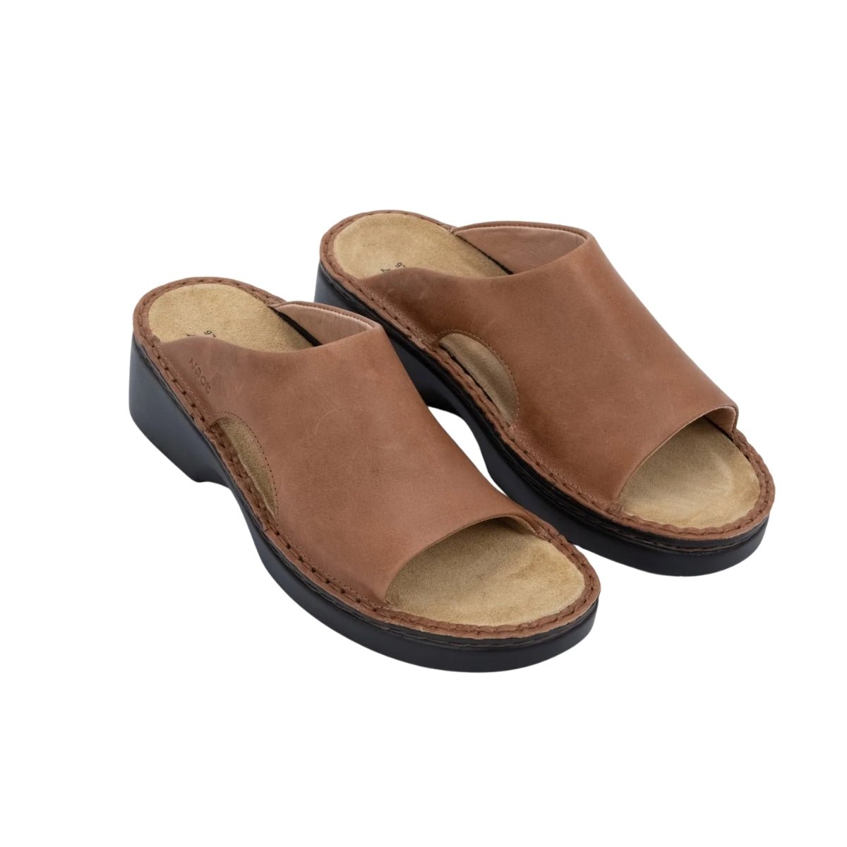 Rome | Leather | Latte Brown - Wedge - Naot