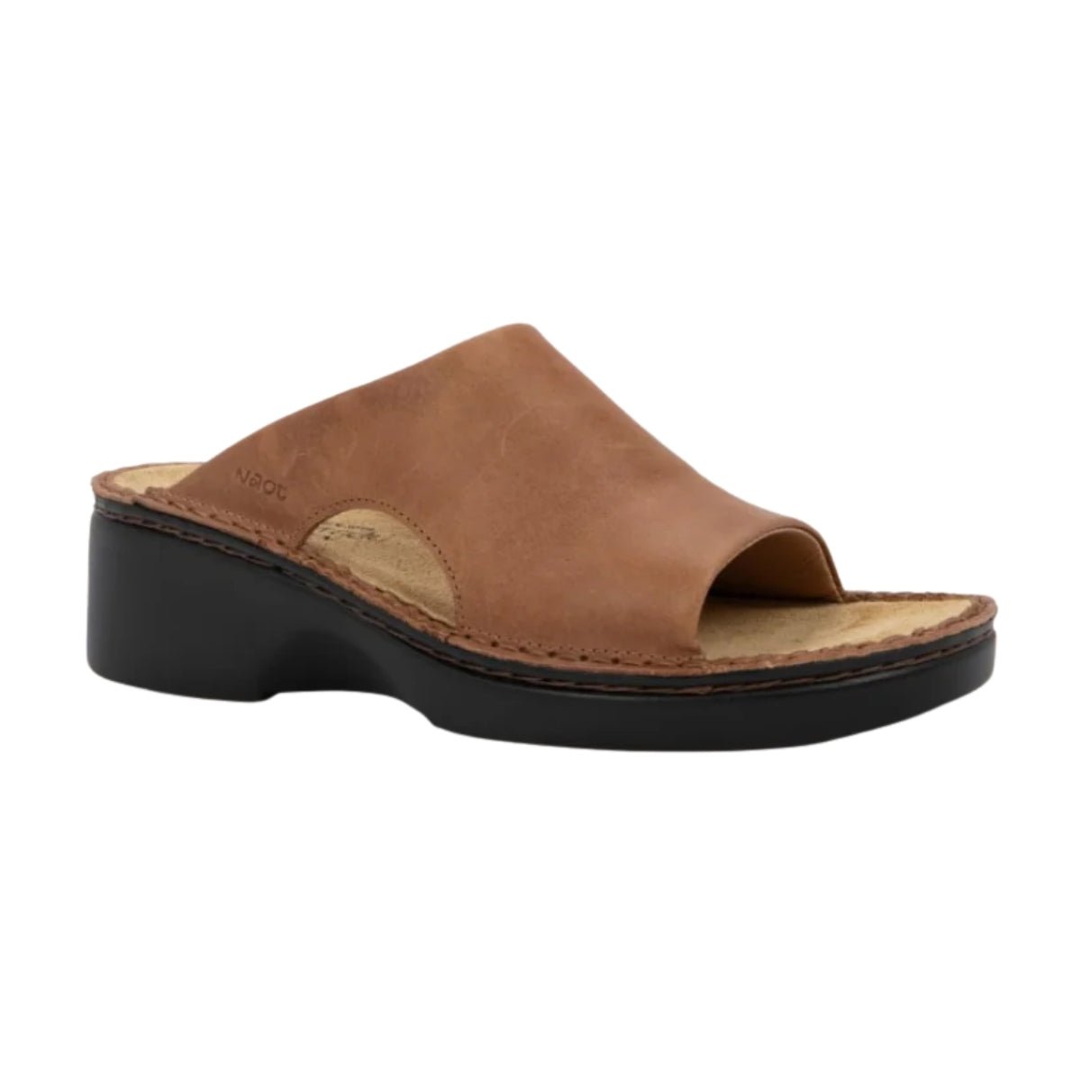 Rome | Leather | Latte Brown - Wedge - Naot