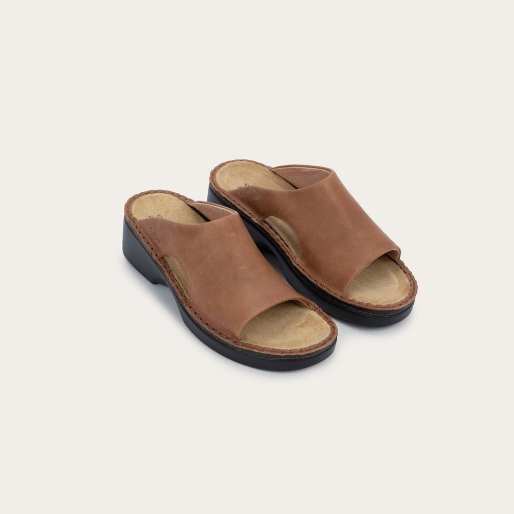 Rome | Leather | Latte Brown - sandals - Naot