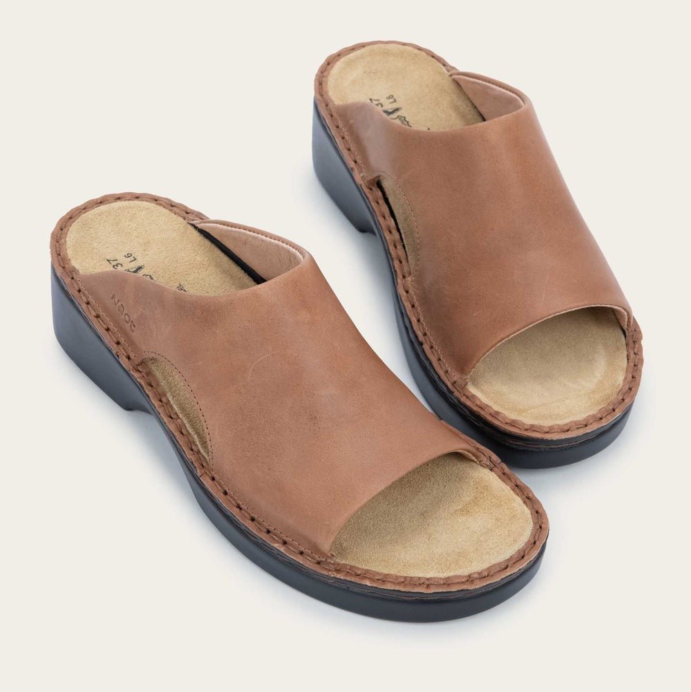 Rome | Leather | Latte Brown - sandals - Naot