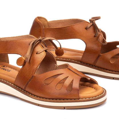 Roquetas | Leather | Brandy - sandals - Pikolinos