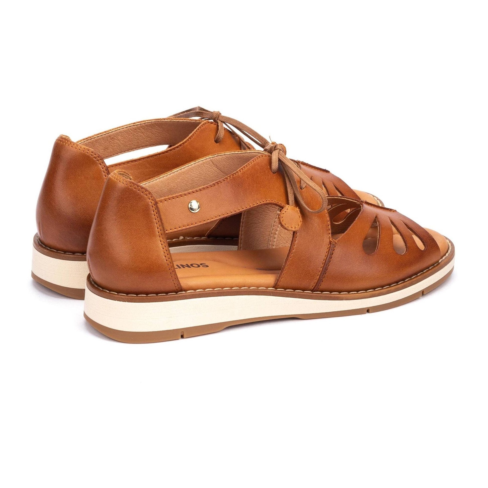 Roquetas | Leather | Brandy - sandals - Pikolinos