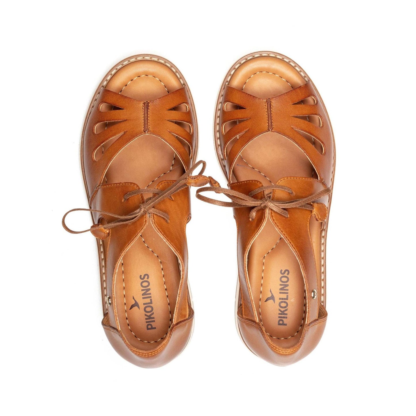 Roquetas | Leather | Brandy - sandals - Pikolinos