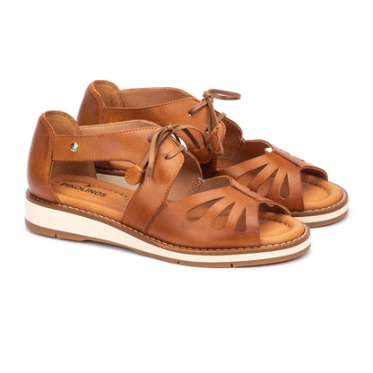Roquetas | Leather | Brandy - sandals - Pikolinos