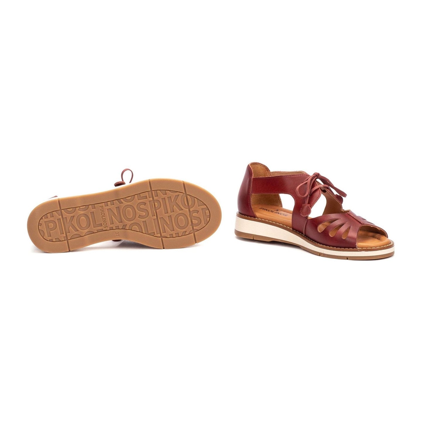 Roquetas | Leather | Sandia - sandals - Pikolinos
