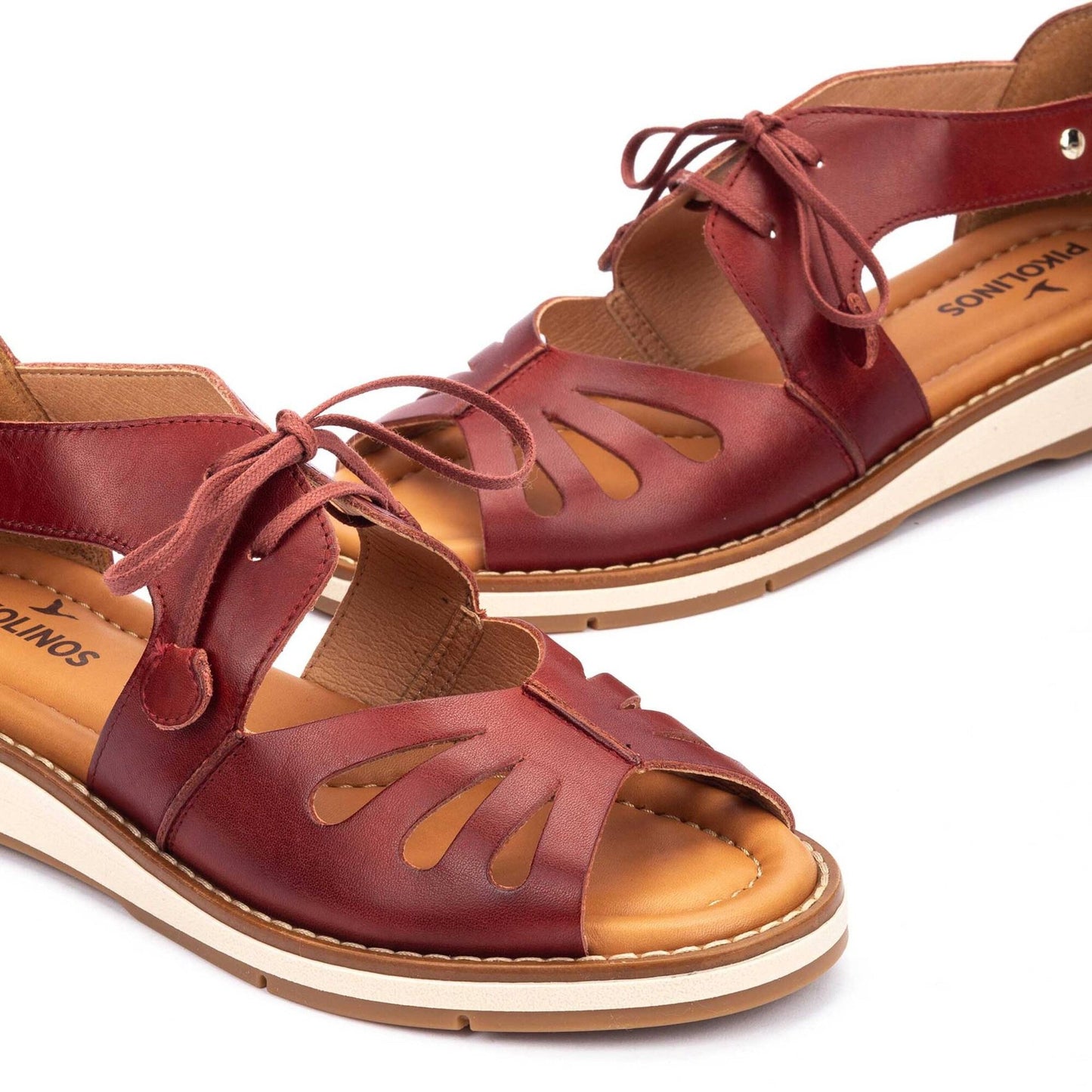Roquetas | Leather | Sandia - sandals - Pikolinos