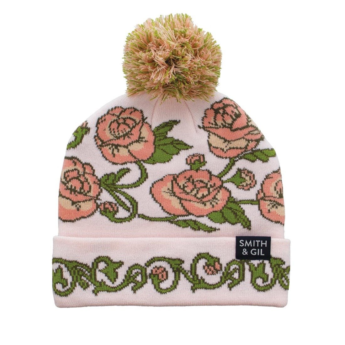 Roses And Thorns Beanie | Pink - Hat - Socksmith