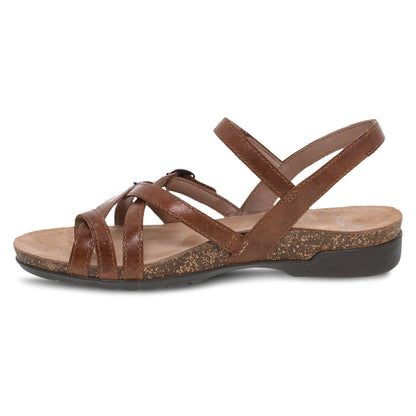 Roslyn | Waxy Burnished | Tan - sandals - Dansko
