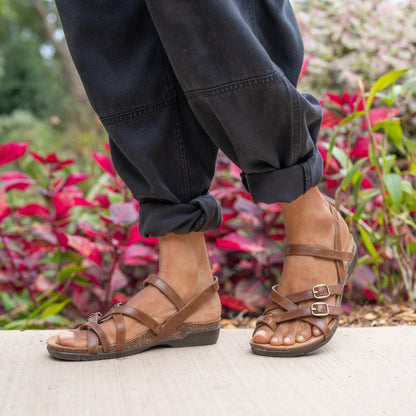 Roslyn | Waxy Burnished | Tan - sandals - Dansko