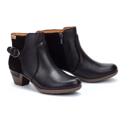 Rotterdam Zip Boot | Calfskin | Black - Boot - Pikolinos