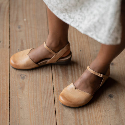 Rowan | Distressed Leather | Honey - sandals - Dansko