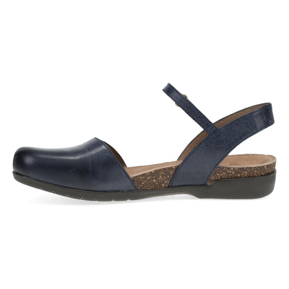 Rowan | Waxy Burnished | Navy - Shoe - Dansko