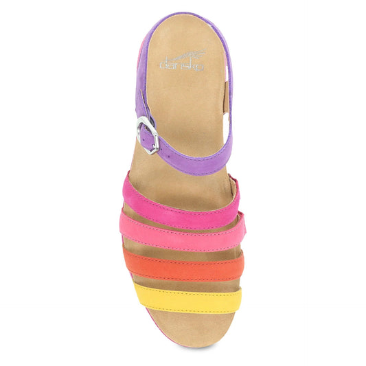 Roxie | Milled Nubuck | Multi - Sandals - Dansko