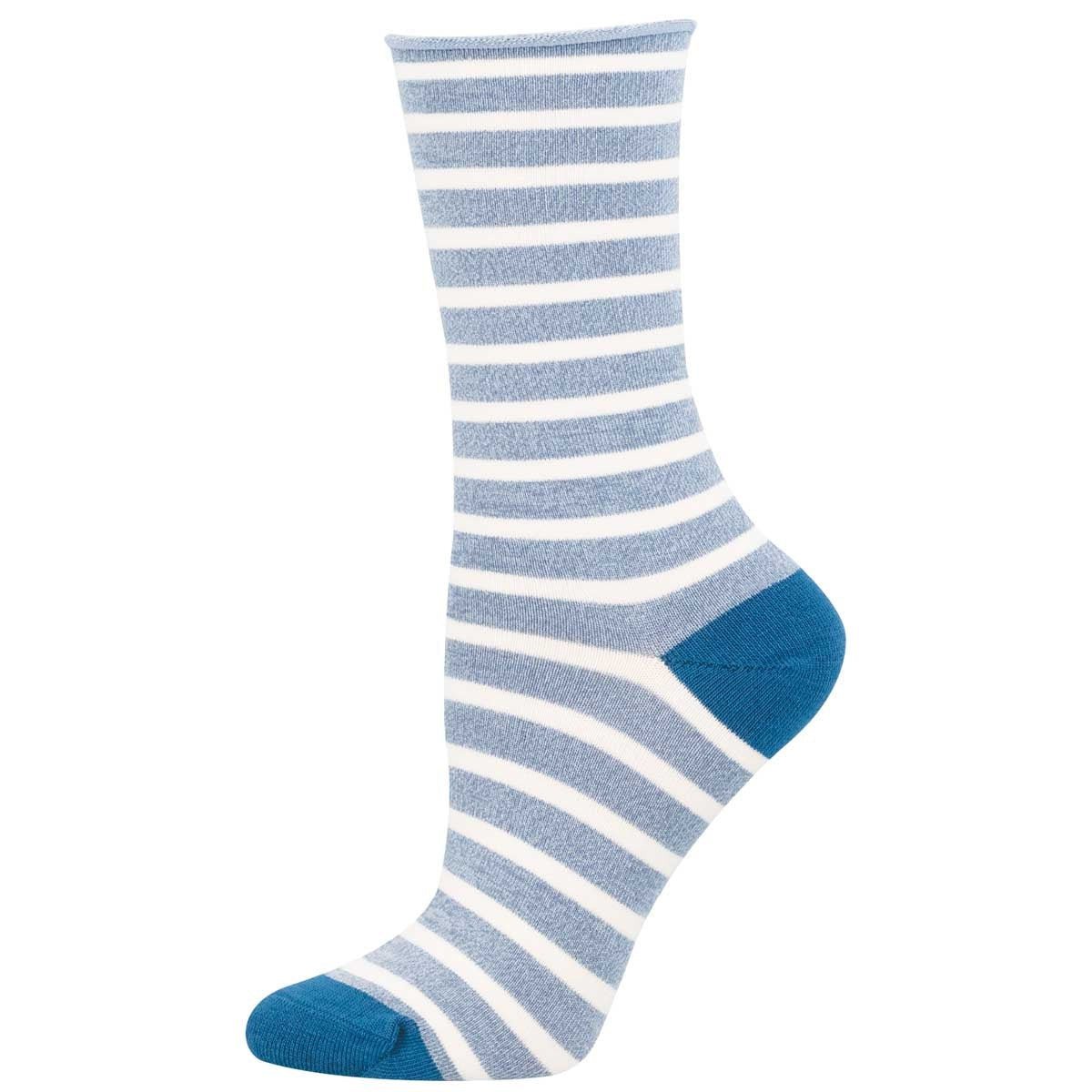 Sailor Stripe | Bamboo | Women | Blue/White - socks - Socksmith