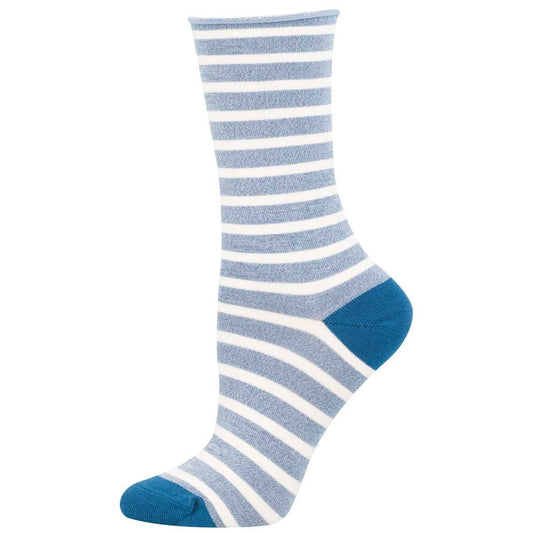 Sailor Stripe | Bamboo | Women | Blue/White - socks - Socksmith