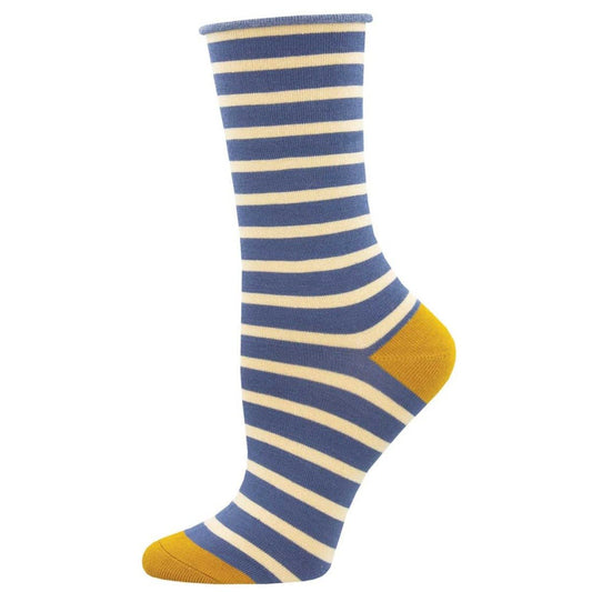 Sailor Stripe Socks | Bamboo | Women | Blue - socks - Socksmith