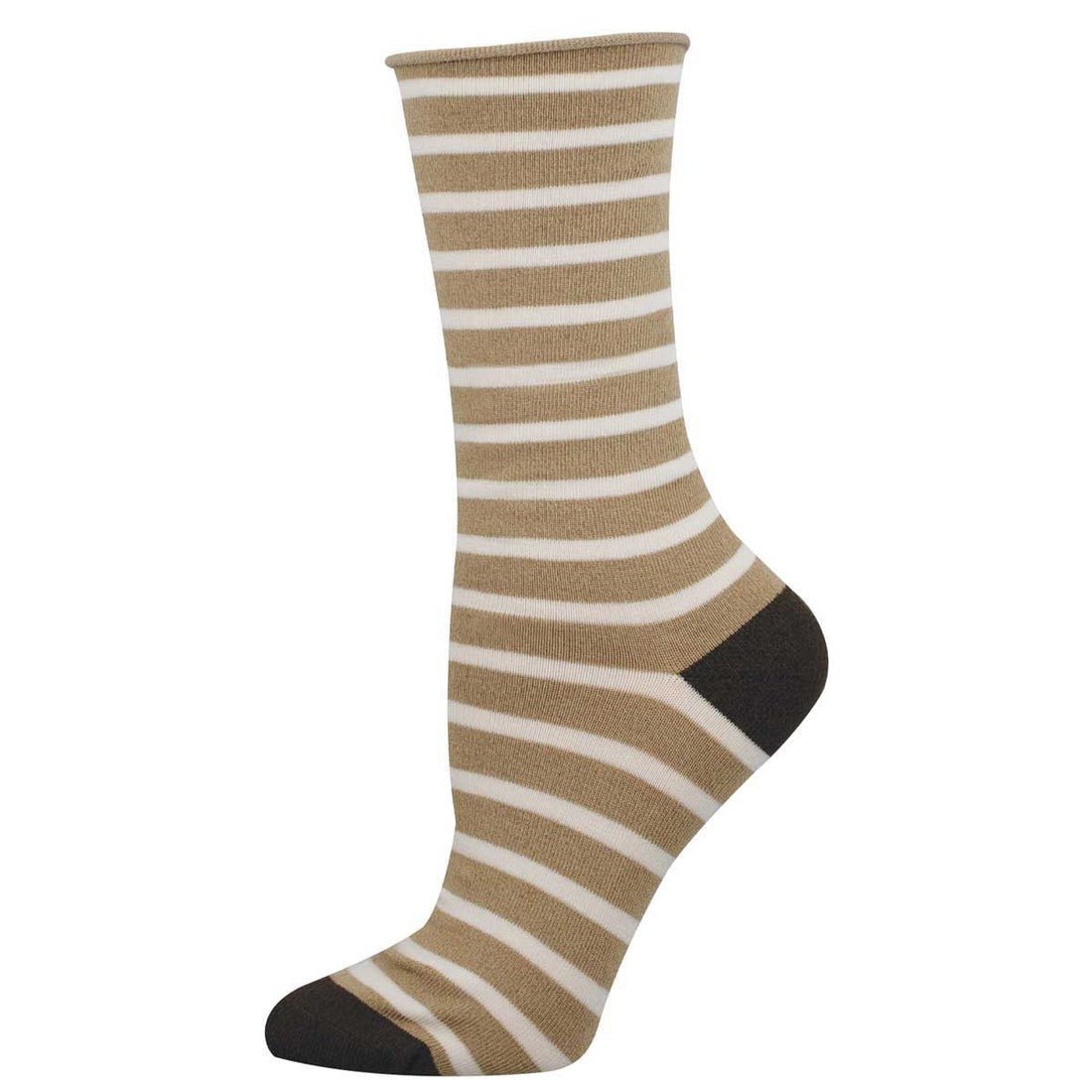 Sailor Stripe Socks | Bamboo | Women | Hemp Heather - socks - Socksmith